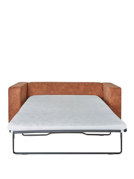 front image of clarksonnbspfaux-leather-sofa-bed