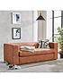  image of clarksonnbspfaux-leather-sofa-bed