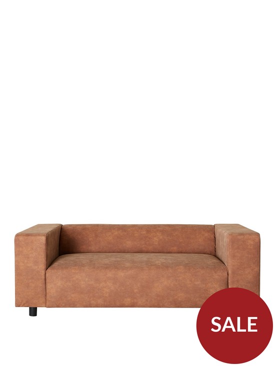front image of clarkson-faux-leathernbsp3-seater-sofa