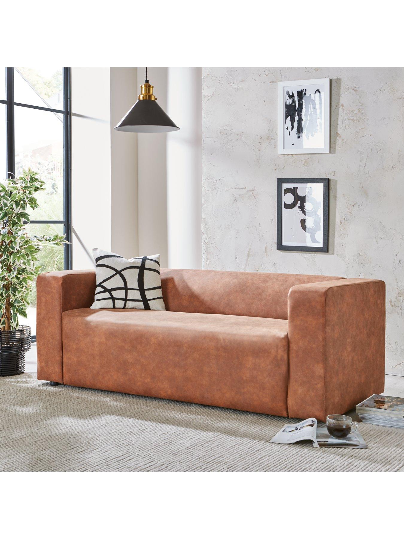  image of clarkson-faux-leathernbsp3-seater-sofa