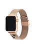  image of coach-apple-watch-strap-ionic-rose-gold-plated-stainless-steel-ladies