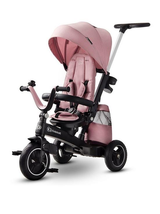 front image of kinderkraft-easytwist-tricycle-marvellous-pink