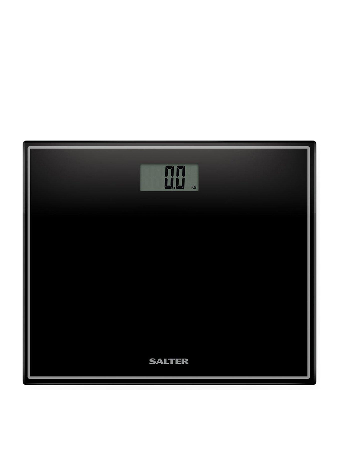 undefined Black Compact Glass Electronic Bathroom Scale