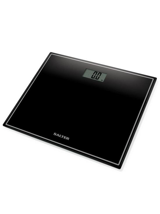 stillFront image of salter-black-compact-glass-electronic-bathroom-scale