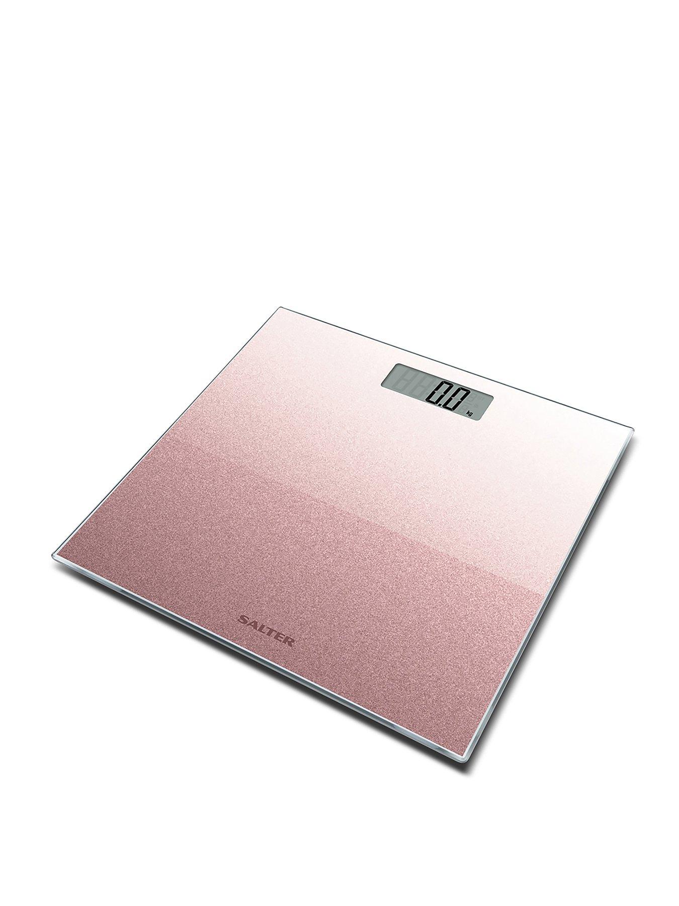 undefined Rose Gold Glitter Electronic Personal Bathroom Scales