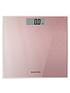  image of salter-rose-gold-glitter-electronic-bathroom-scale