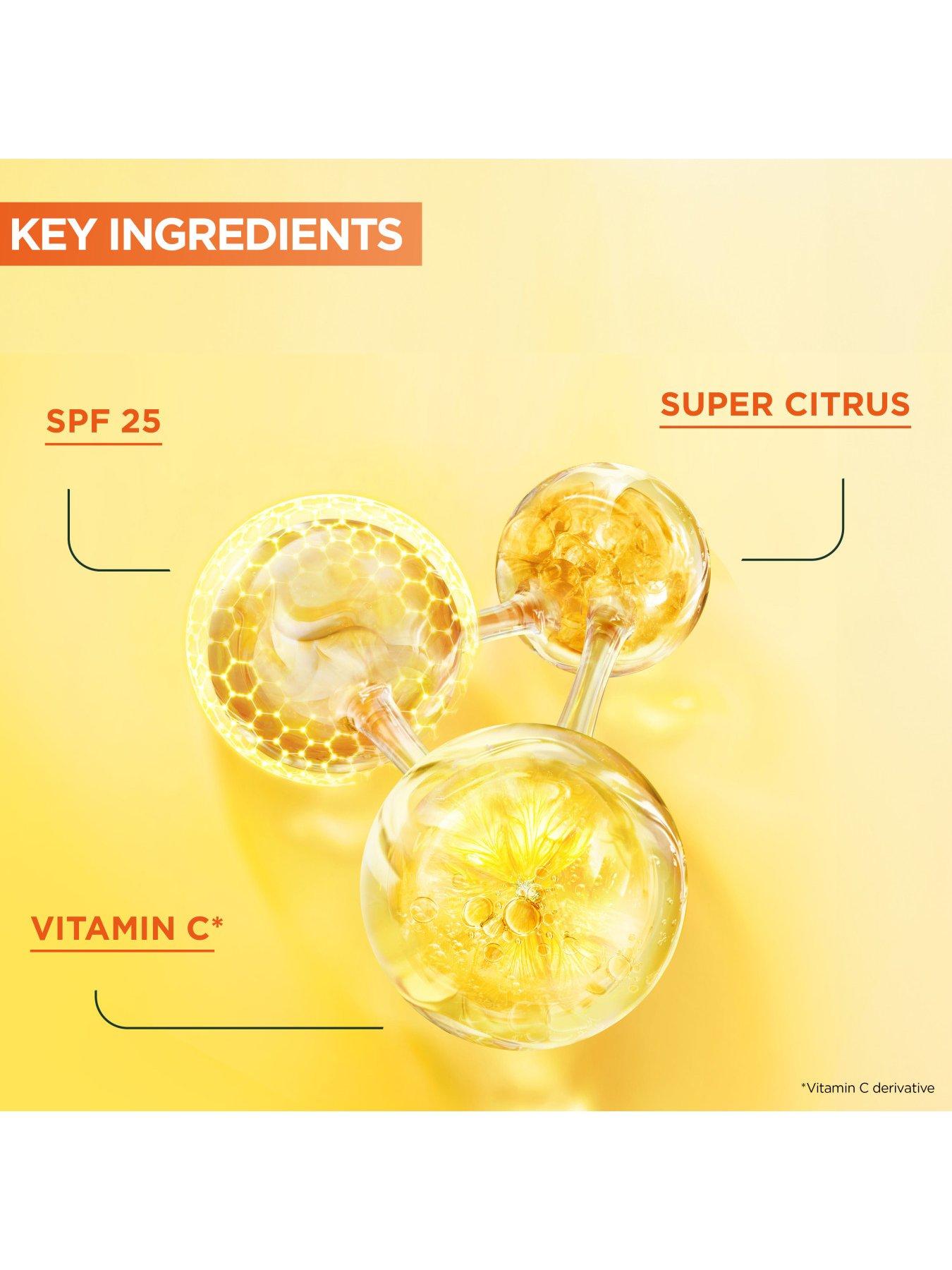  image of garnier-2-in-1-formula-with-20-vitamin-c-serum-and-spf-25-moisturiser