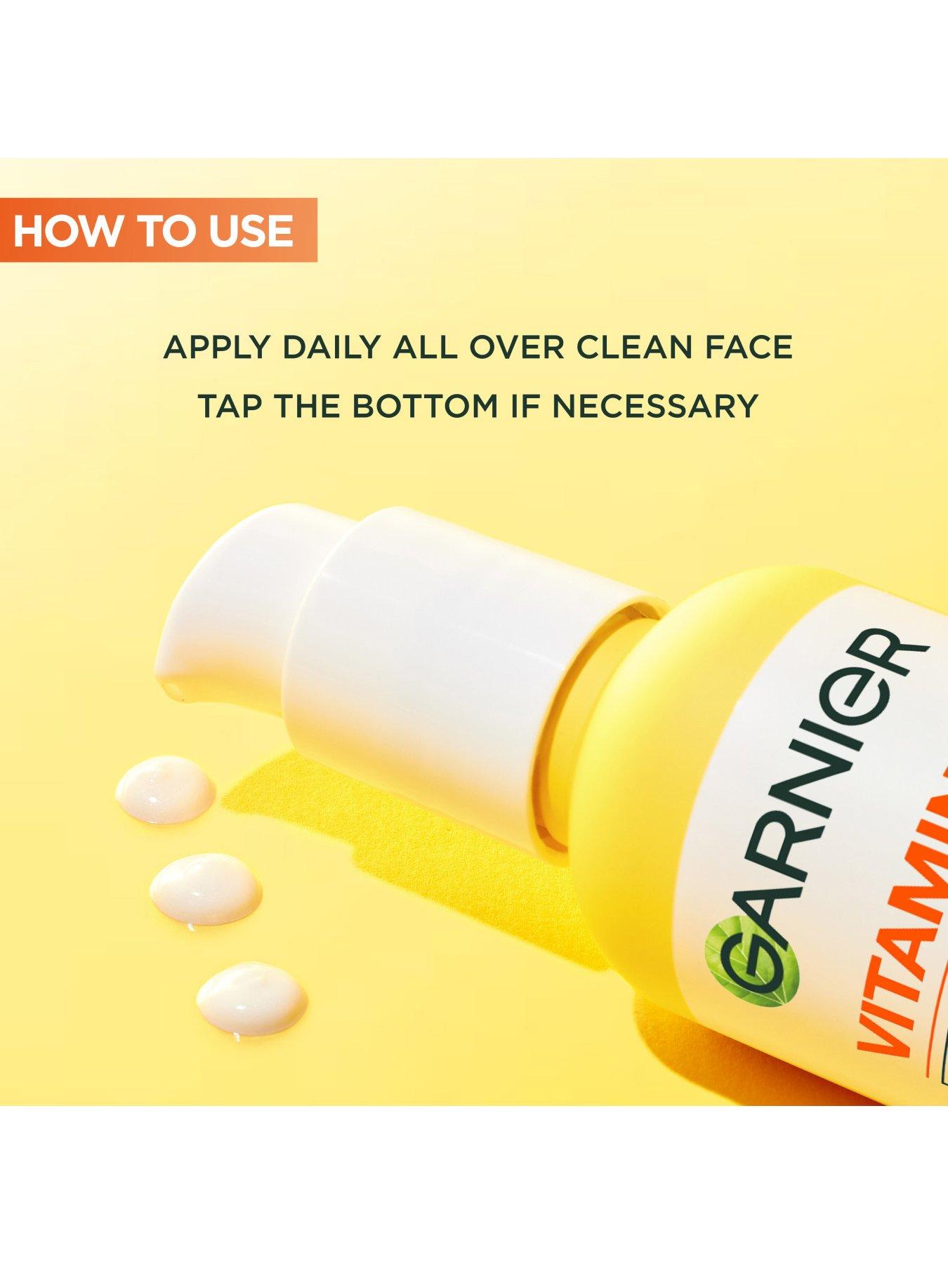  image of garnier-2-in-1-formula-with-20-vitamin-c-serum-and-spf-25-moisturiser