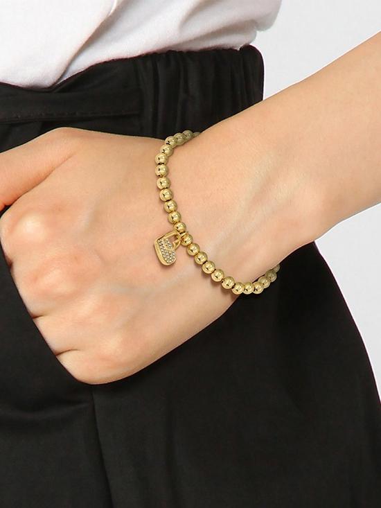 stillFront image of boss-beads-ladies-love-heart-bracelet