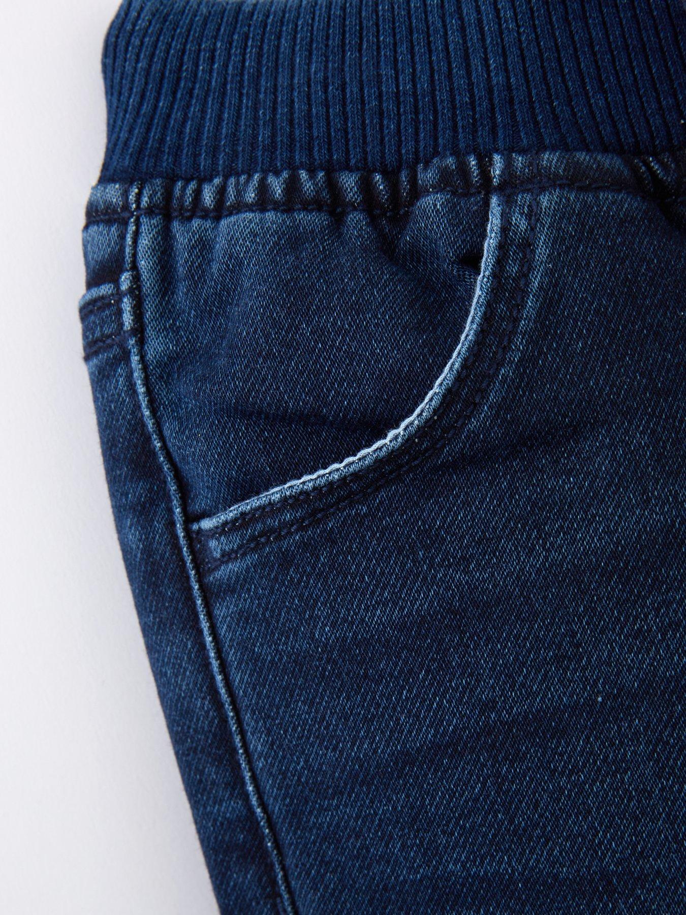  image of mini-v-by-very-boys-jersey-denim-jogger-jeans-indigo