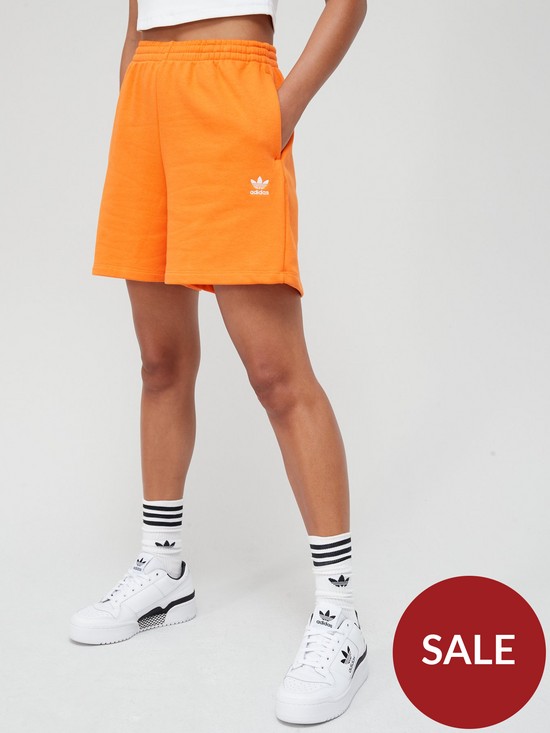 front image of adidas-originals-shorts-orange