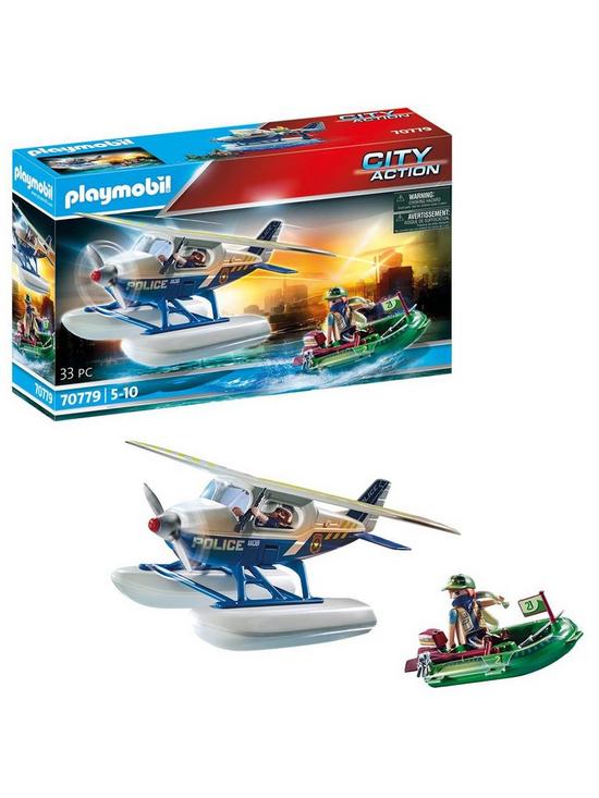 front image of playmobil-70779-city-action-police-seaplane