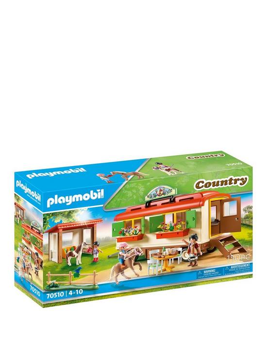 stillFront image of playmobil-70510-country-pony-shelter-with-mobile-home