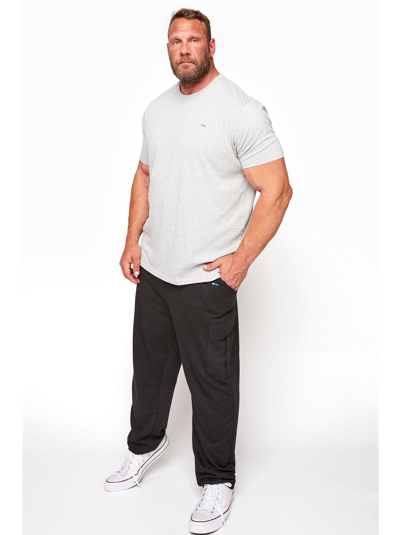 back image of badrhino-cargo-joggers-black