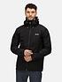  image of regatta-britedale-waterproof-hooded-shell-jacket-with-torch-technology-black