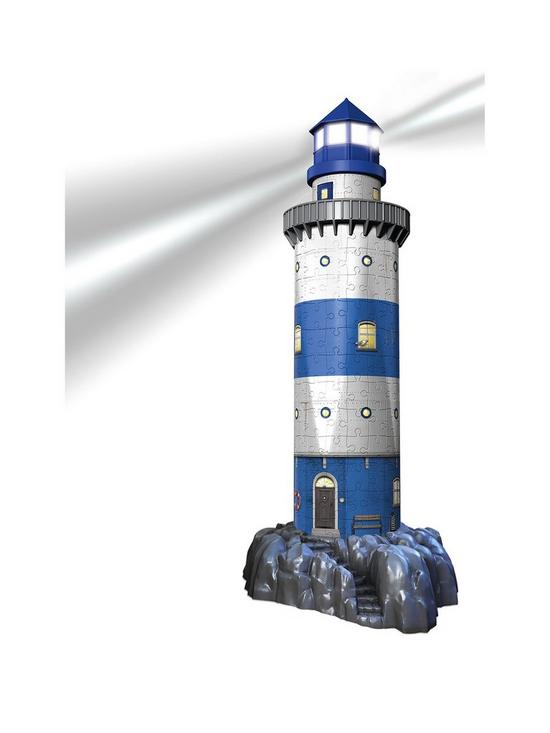 stillFront image of ravensburger-lighthouse-light-up-216-piece-3d-jigsaw-puzzle