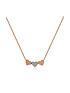  image of radley-hello-love-ladies-18ct-rose-gold-plated-amp-silver-necklace