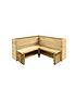  image of forest-double-corner-sleeper-bench-12m