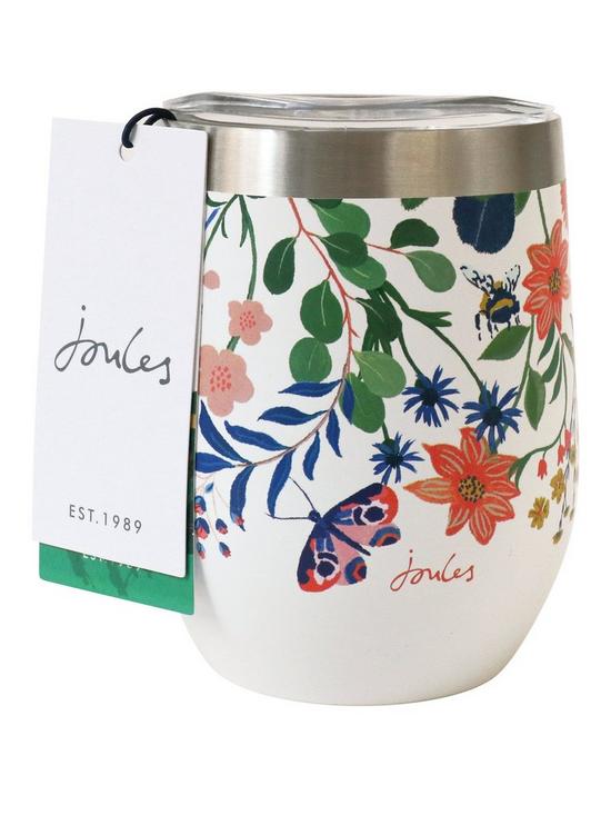 front image of joules-metal-travel-tumbler