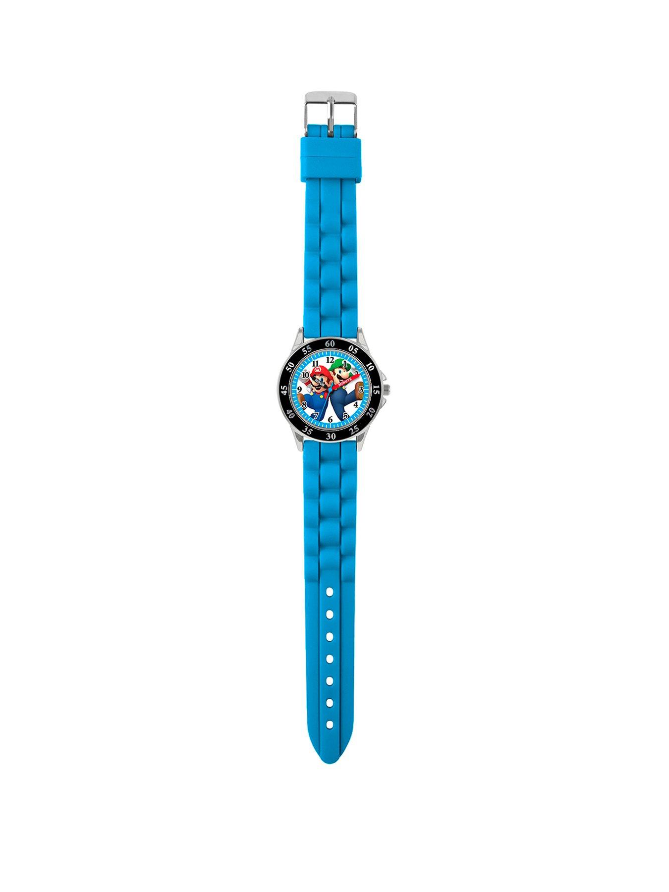 Sonic the Hedgehog Sega Sonic The Hedgehog Blue Silicone Strap Time Teacher  Watch