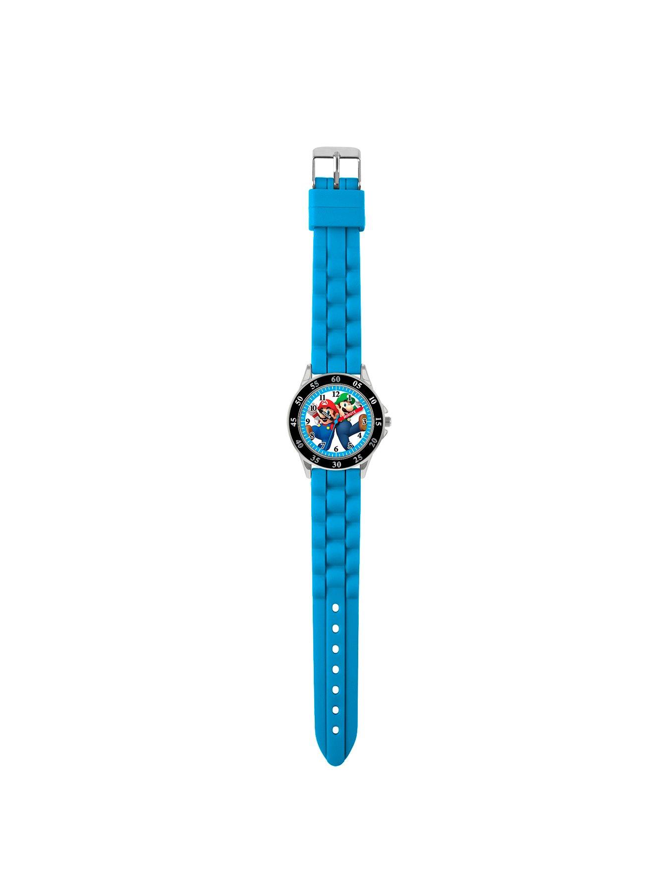 Image 2 of 2 of Nintendo Mario Blue Silicone Strap Time Teacher Watch