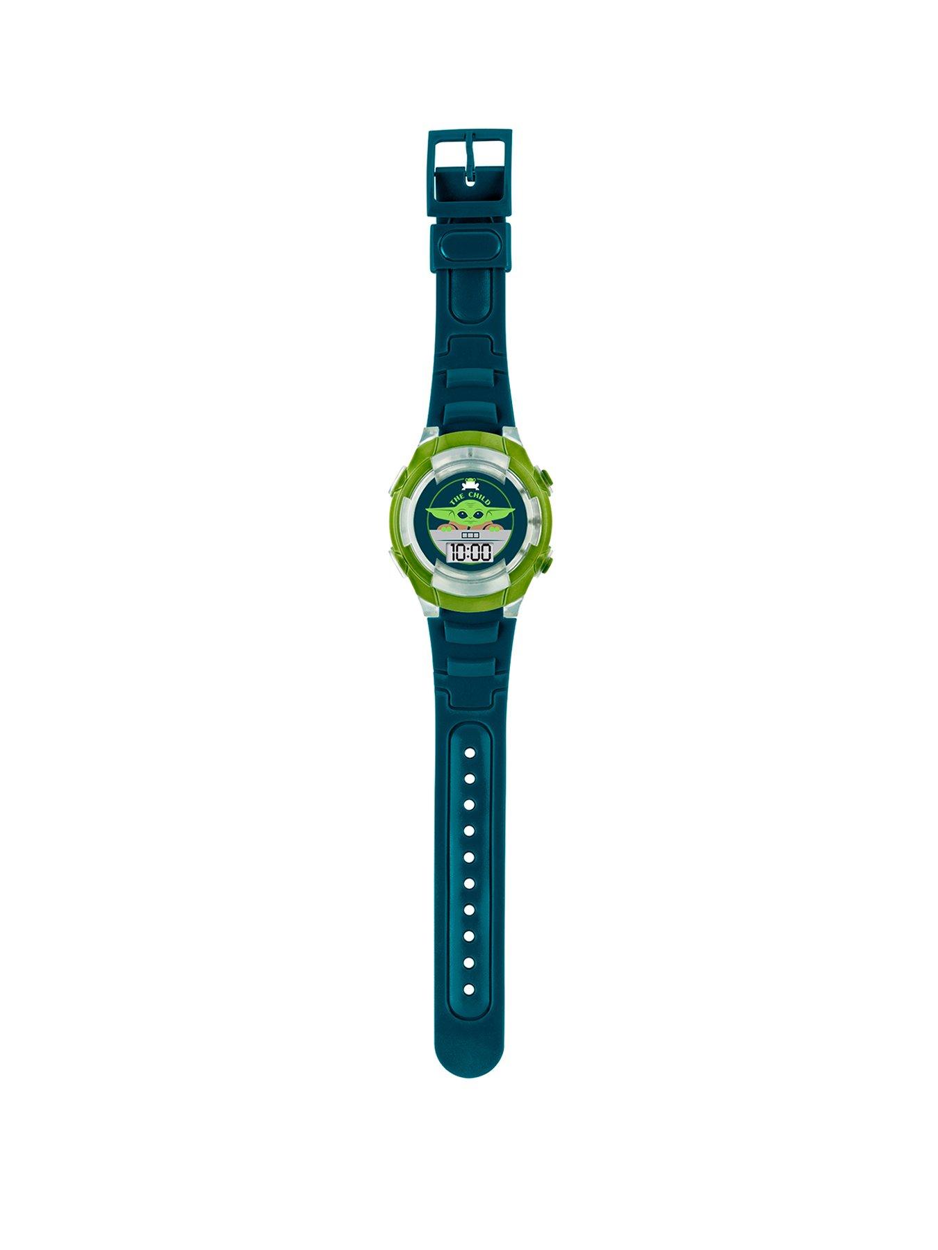 stillFront image of disney-mandalorian-green-digital-watch