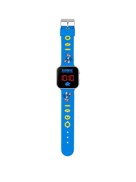 stillFront image of sonic-the-hedgehog-sega-sonic-the-hedgehog-blue-strap-led-watch