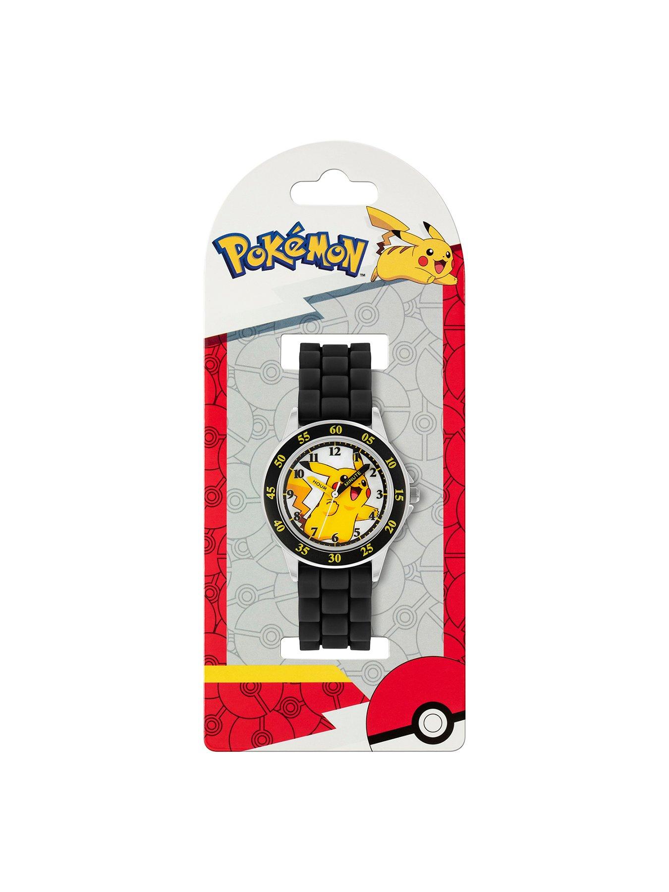  image of pokemon-black-silicone-strap-time-teacher-watch
