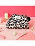  image of the-flat-lay-co-xxl-leopard-open-flat-makeup-bag