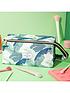  image of the-flat-lay-co-xxl-tropical-leaves-open-flat-makeup-box