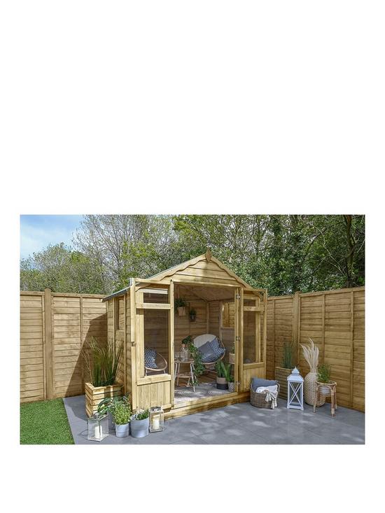 front image of forest-oakley-overlap-7x5-summerhouse