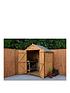  image of forest-overlap-dip-treated-6x4-ftnbspapex-double-door-shed-no-window