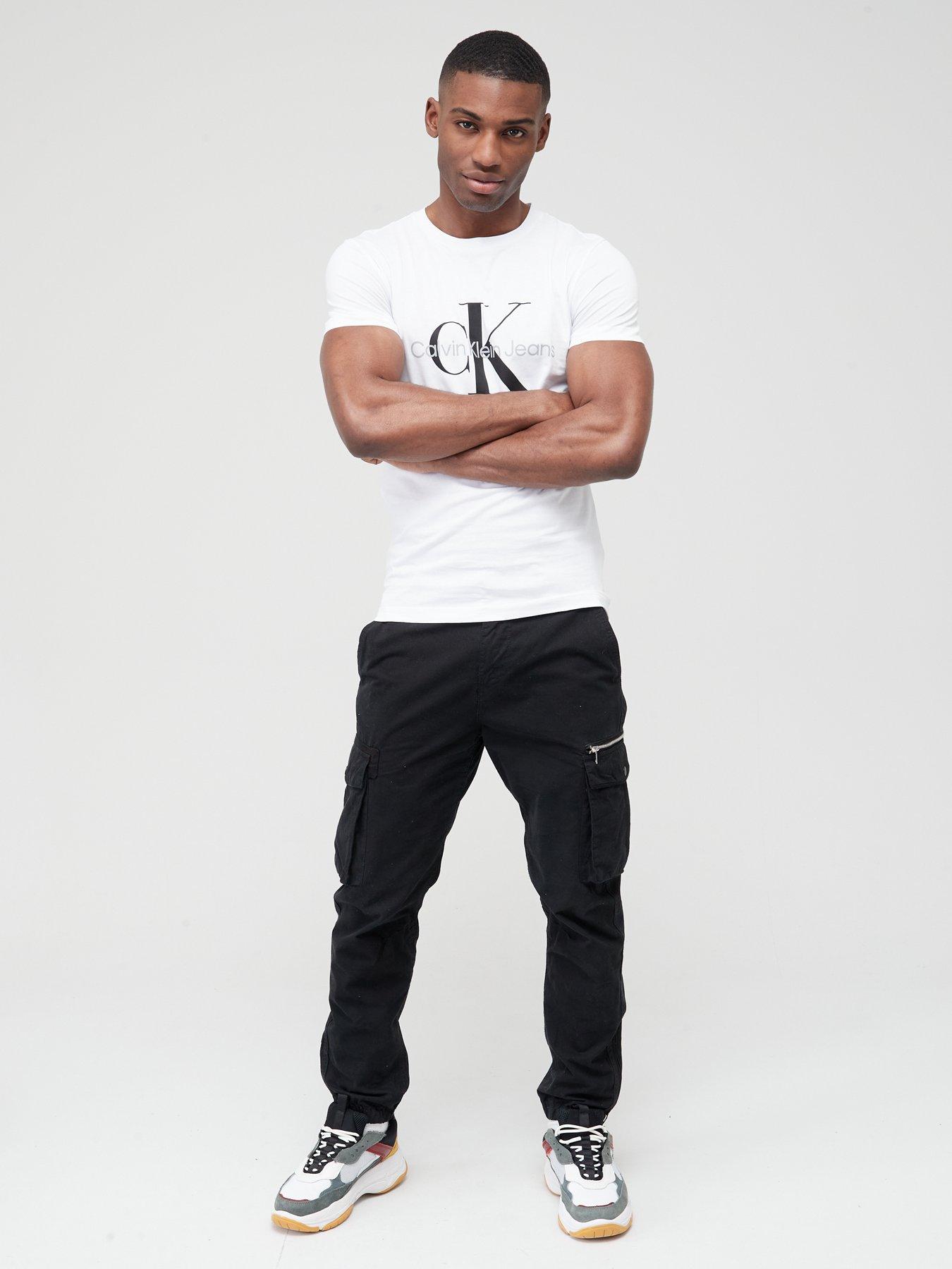 image of calvin-klein-jeans-monogram-logo-t-shirt-white