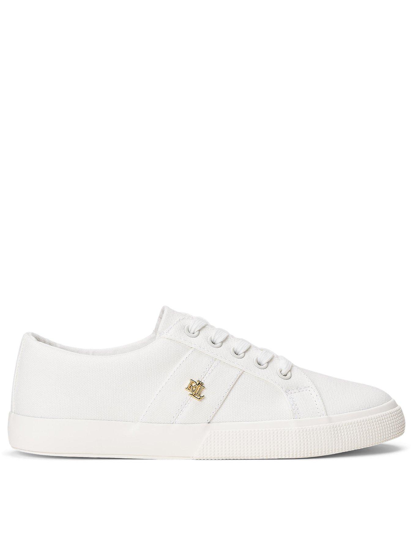 Lauren by Ralph Lauren Janson Ii-Canvas Sneakers - White