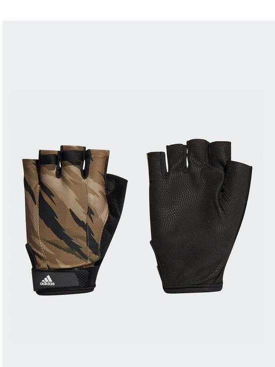 front image of adidas-graphic-training-gloves
