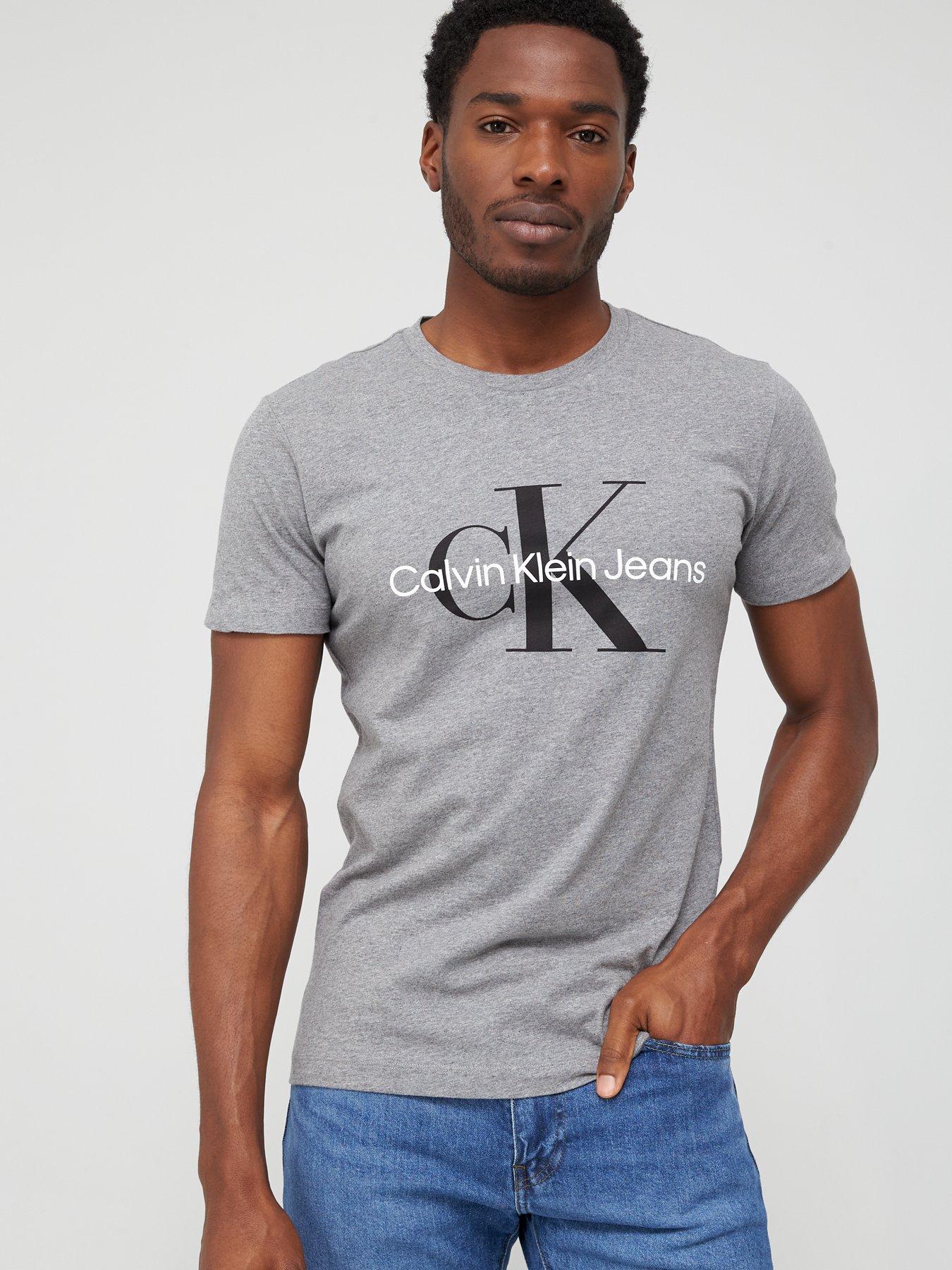 Monogram Logo T Shirt Grey