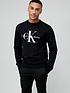  image of calvin-klein-jeans-monogram-logo-sweatshirt-black