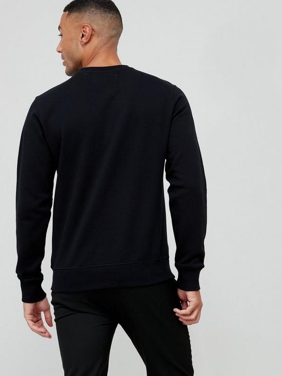 stillFront image of calvin-klein-jeans-monogram-logo-sweatshirt-black