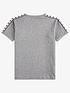  image of fred-perry-boys-taped-ringer-t-shirt-grey-marl