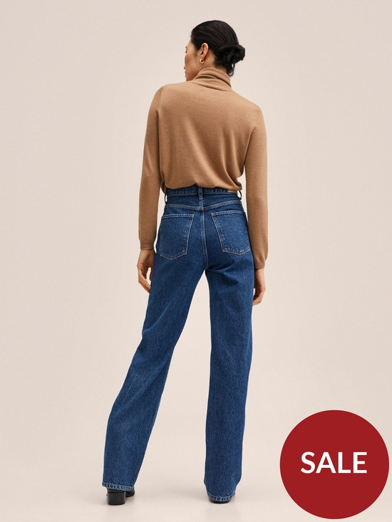 stillFront image of mango-wide-leg-jeans-dark-denim