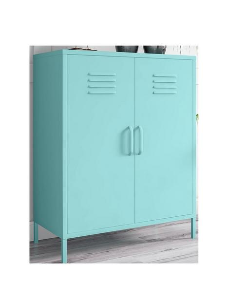 novogratz-cache-2-door-metal-locker-storage-cabinet-mint