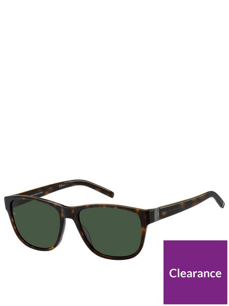tommy-hilfiger-rectangular-frame-acetate-sunglasses-green