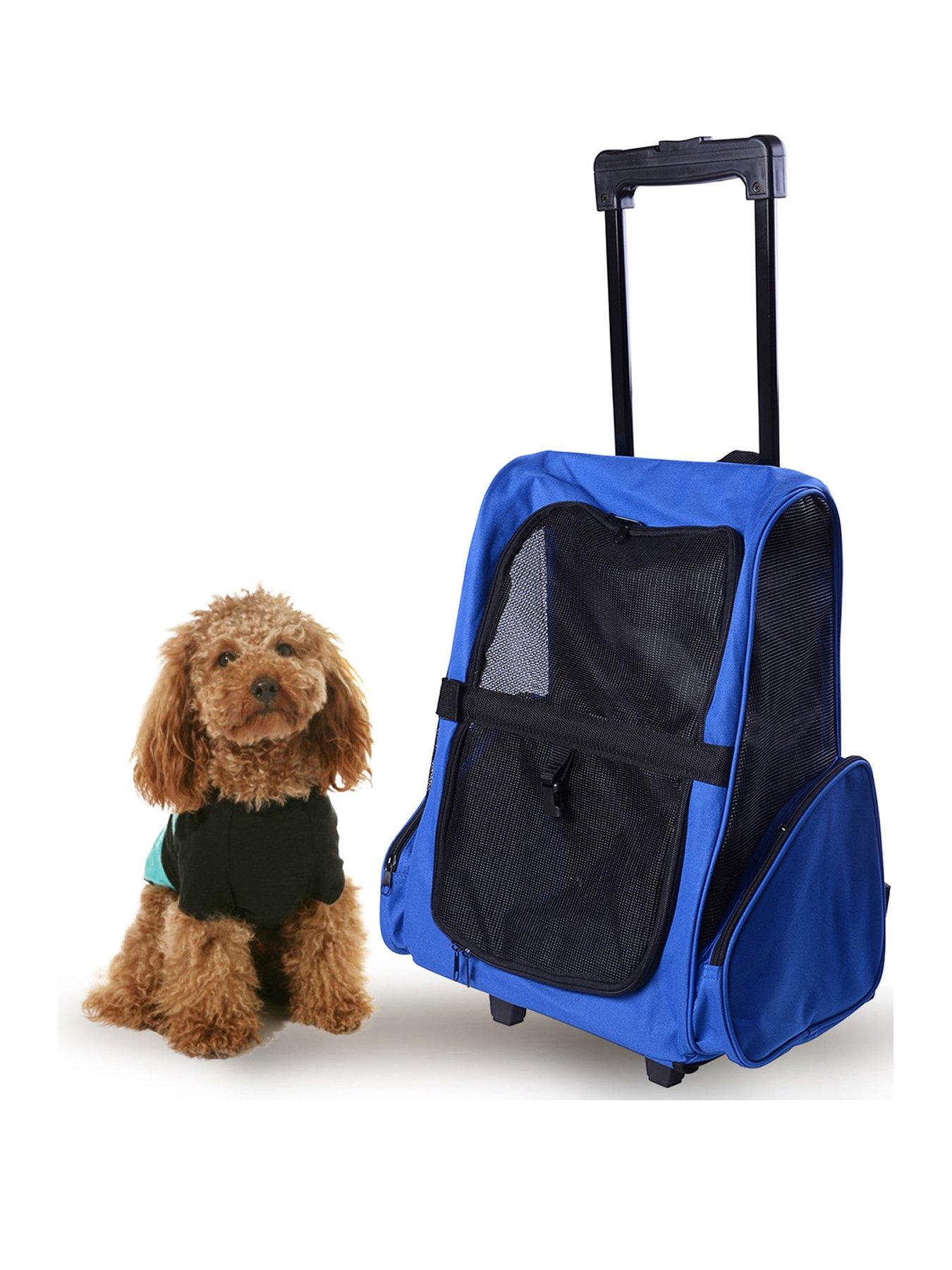 PawHut Travel Backpack with Trolley
