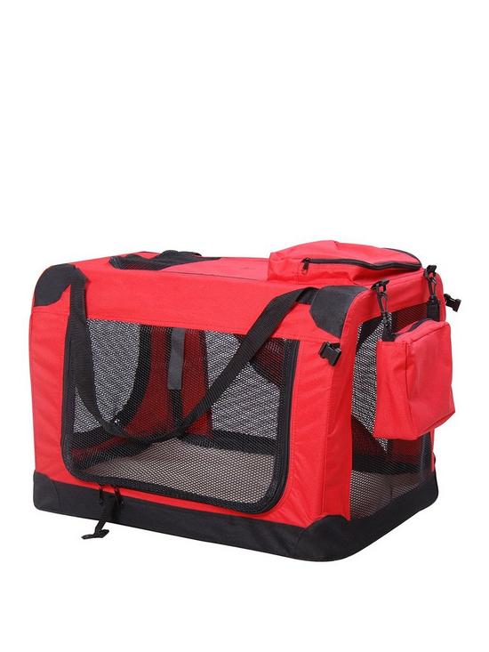 front image of pawhut-folding-fabric-portable-pet-cage-23