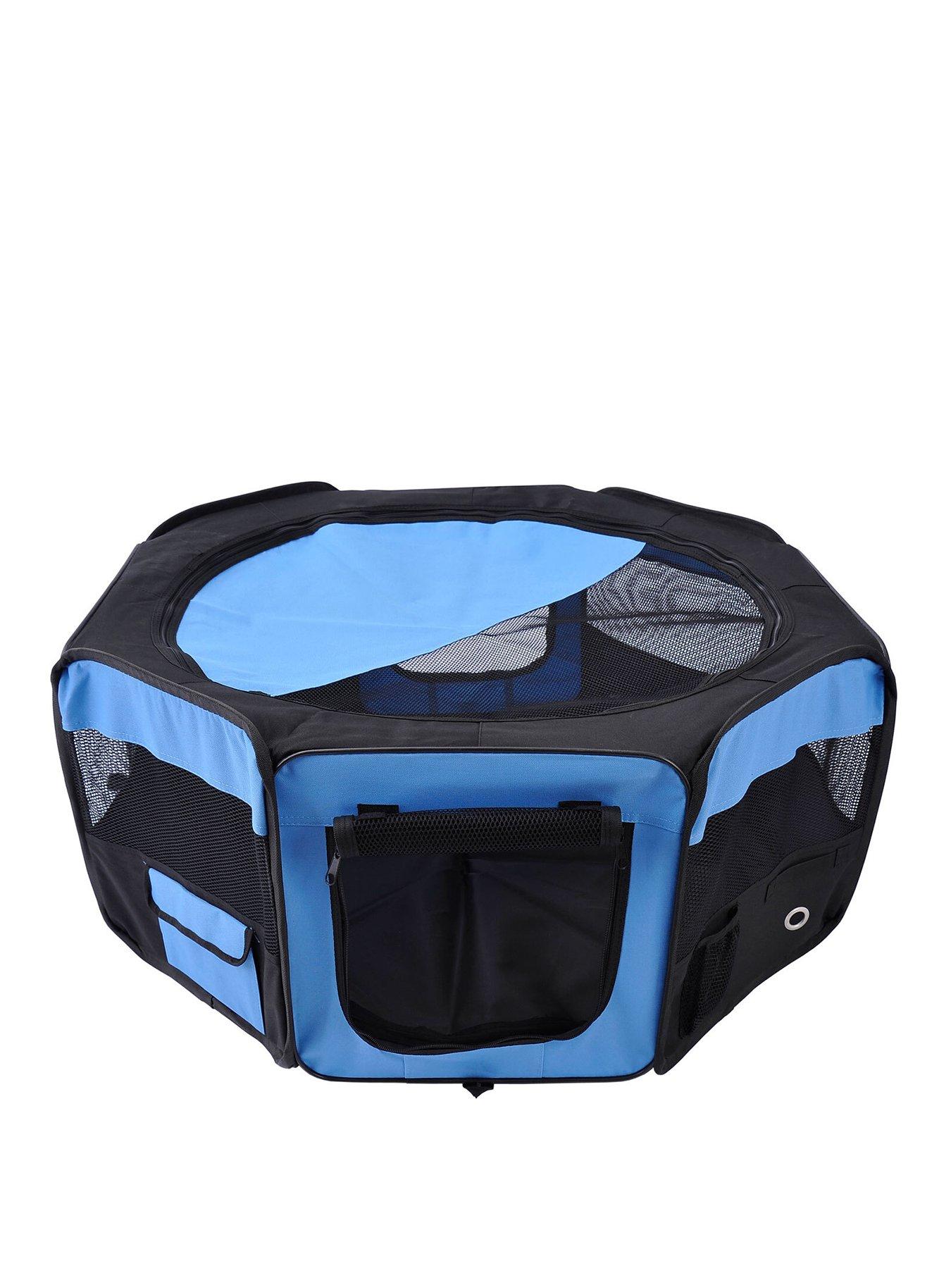 pawhut-homcom-fabric-pet-dog-playpen-37cm-x-37cm-x-95cm