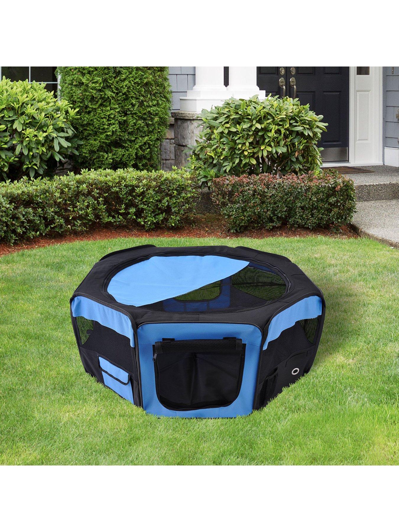  image of pawhut-homcom-fabric-pet-dog-playpen-37cm-x-37cm-x-95cm