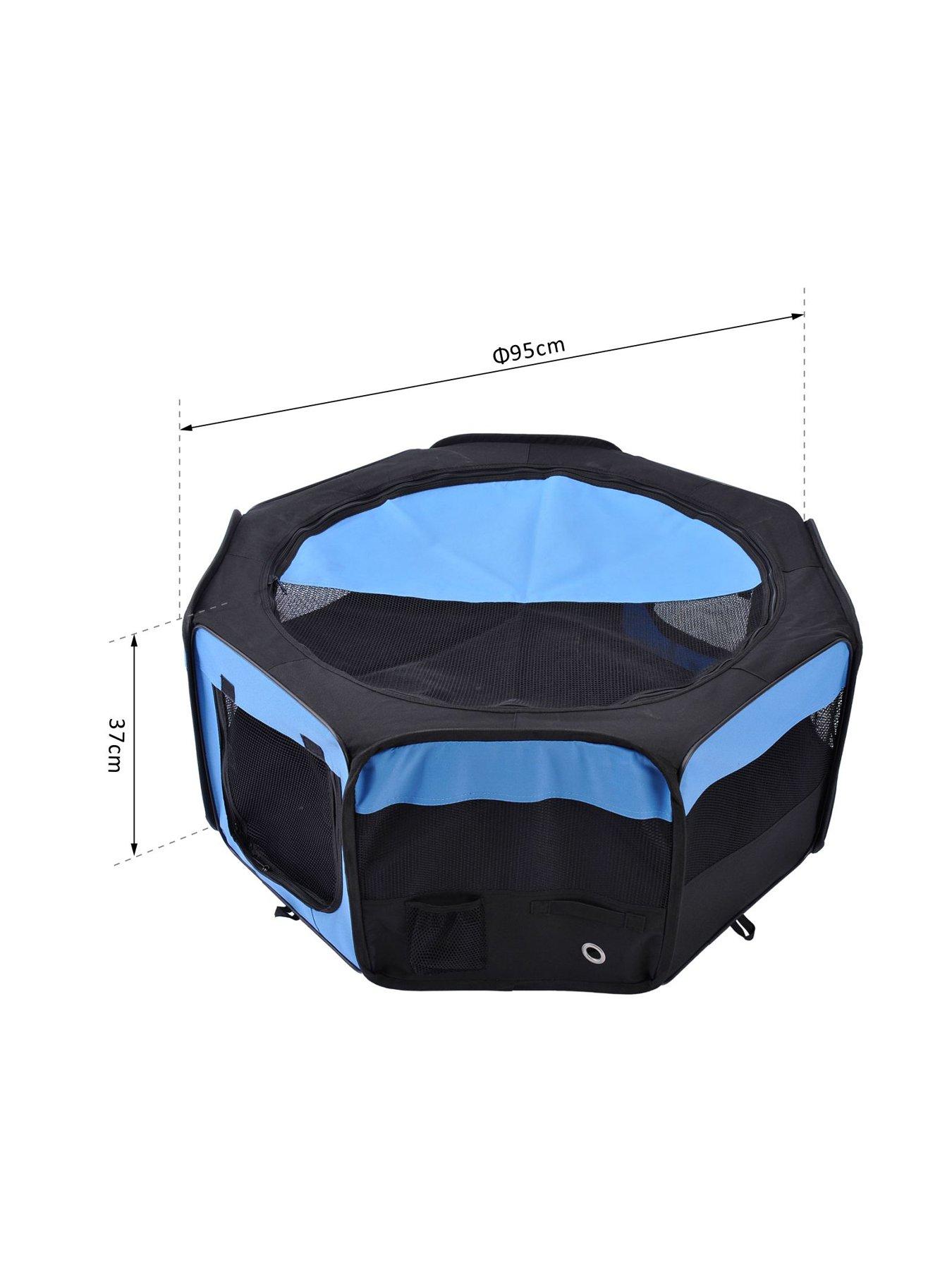  image of pawhut-homcom-fabric-pet-dog-playpen-37cm-x-37cm-x-95cm