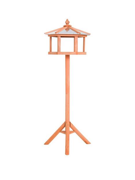 pawhut-deluxe-bird-stand-feeder-table-feeding-station