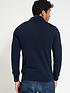  image of everyday-cotton-rich-mock-shirt-14-zip-navy