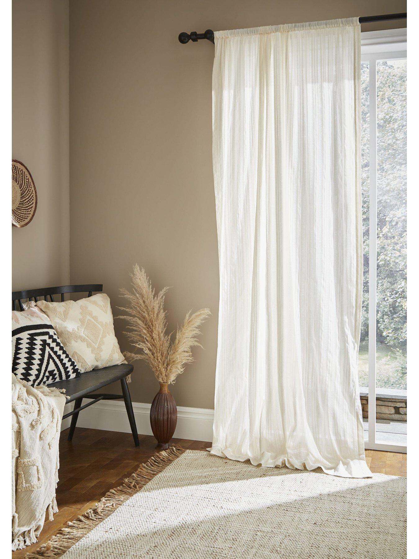  image of pineapple-elephant-zofia-100-cotton-panel-slot-top-voile